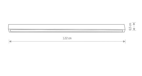 Oprawa liniowa Lampa spot STRAIGHT CEILING LED L GRAPHITE 7551 NOWODVORSKI Lighting 120cm T8 Loft nowoczesna sufitowa oświetleniowa natynkowa grafitowa Inspiracje Premium