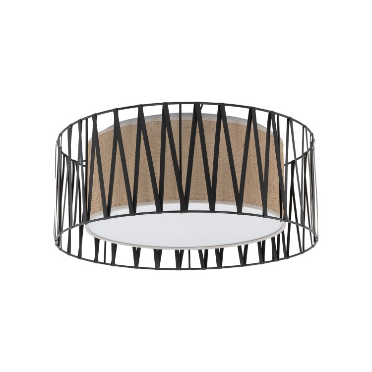 HARMONY NATURE Lampa sufitowa 4 500 5940 TK Lighting Biały Juta, Czarny