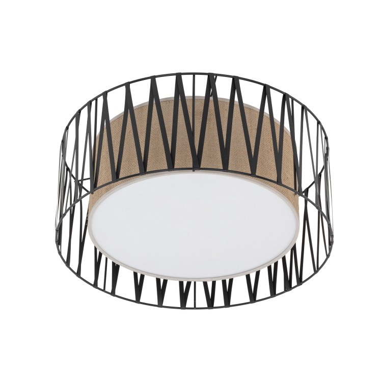 HARMONY NATURE Lampa sufitowa 4 500 5940 TK Lighting Biały Juta, Czarny