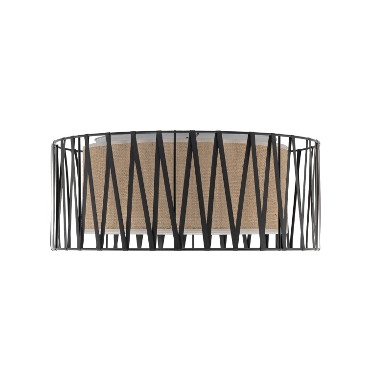 HARMONY NATURE Lampa sufitowa 4 500 5940 TK Lighting Biały Juta, Czarny
