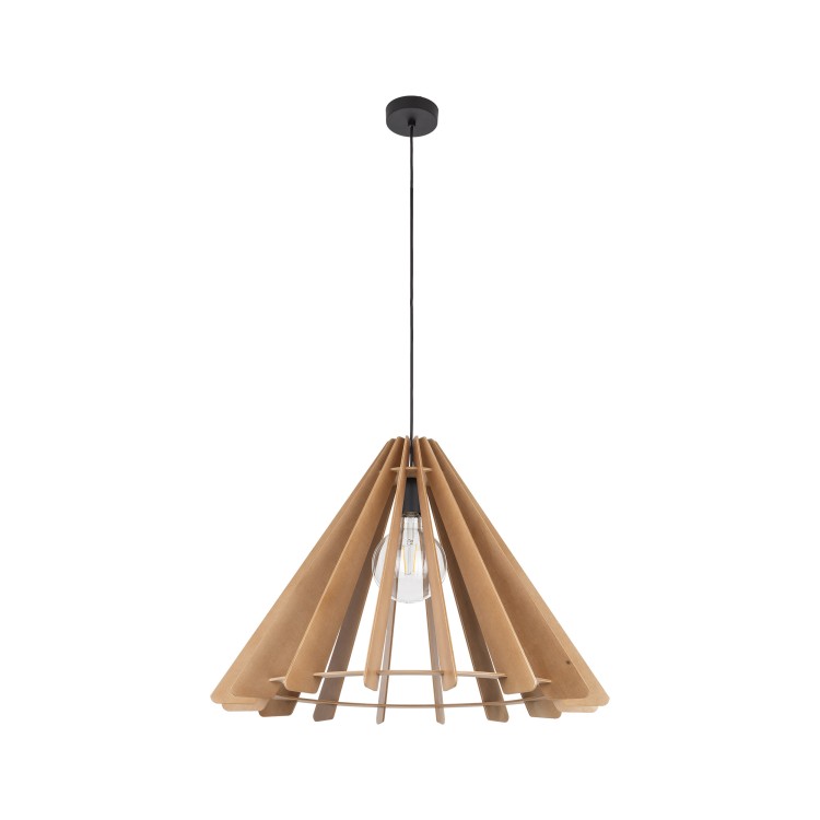 ERIS WOOD Lampa wisząca 1 L 6611 TK Lighting Czarny