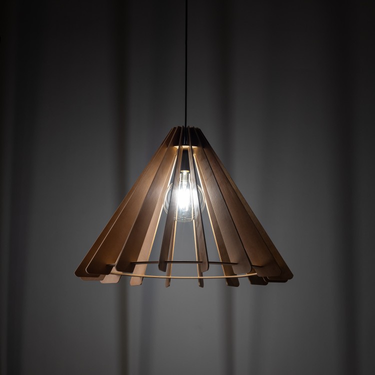 ERIS WOOD Lampa wisząca 1 L 6611 TK Lighting Czarny