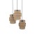 CALISTO JUTA Lampa wisząca 3 Koło 6098 TK Lighting Czarny Juta