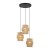 CALISTO JUTA Lampa wisząca 3 Koło 6098 TK Lighting Czarny Juta