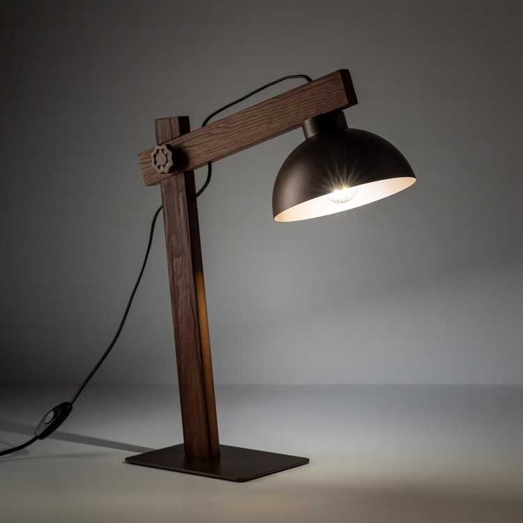 OSLO BROWN Lampka nocna 1 5788 TK Lighting Brązowy, Orzech Brązowy