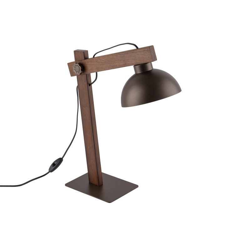 OSLO BROWN Lampka nocna 1 5788 TK Lighting Brązowy, Orzech Brązowy
