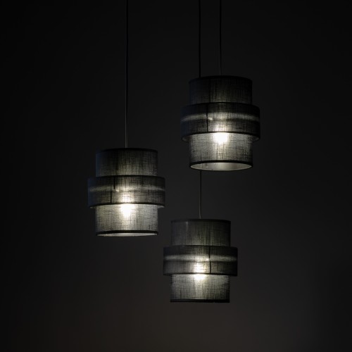 CALISTO BLACK Lampa wisząca 3 Koło 5981 TK Lighting Czarny Czarny