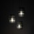 CALISTO BLACK Lampa wisząca 3 Koło 5981 TK Lighting Czarny Czarny