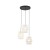 CALISTO WHITE Lampa wisząca 3 Koło 6018 TK Lighting Czarny Biały