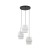 CALISTO WHITE Lampa wisząca 3 Koło 6018 TK Lighting Czarny Biały