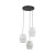 CALISTO WHITE Lampa wisząca 3 Koło 6018 TK Lighting Czarny Biały