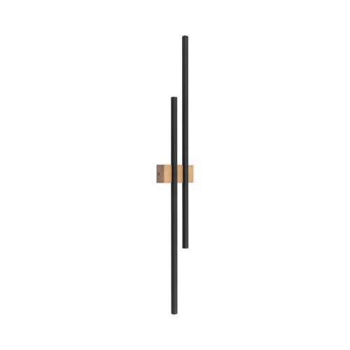 FLASH WOOD SOSNA Kinkiet 2 LED 6416 TK Lighting Sosna, Czarny