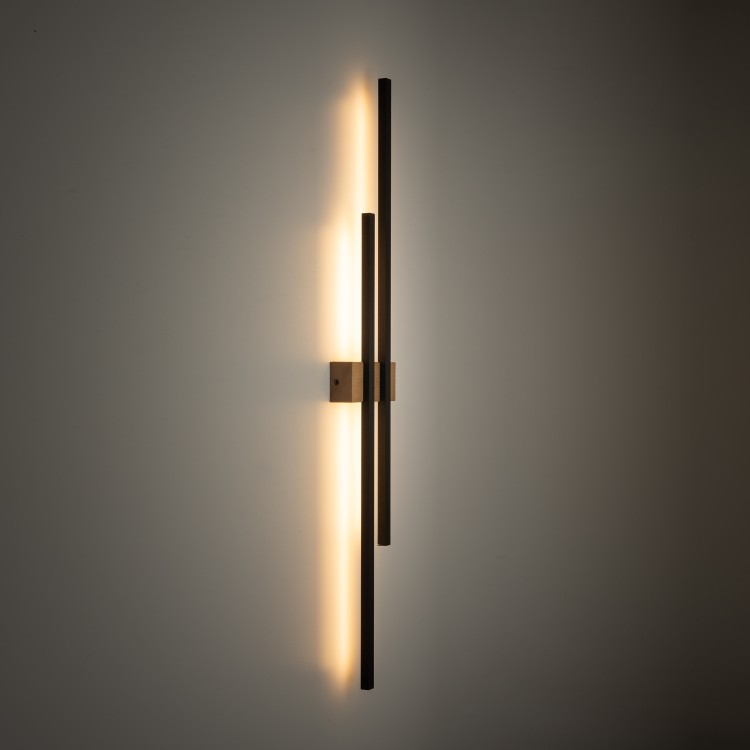 FLASH WOOD SOSNA Kinkiet 2 LED 6416 TK Lighting Sosna, Czarny