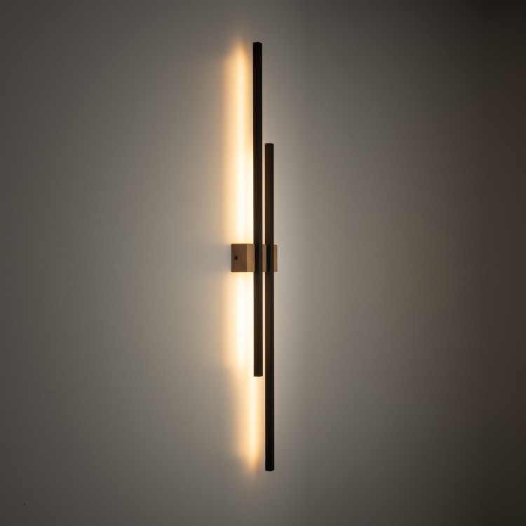 FLASH WOOD SOSNA Kinkiet 2 LED 6416 TK Lighting Sosna, Czarny