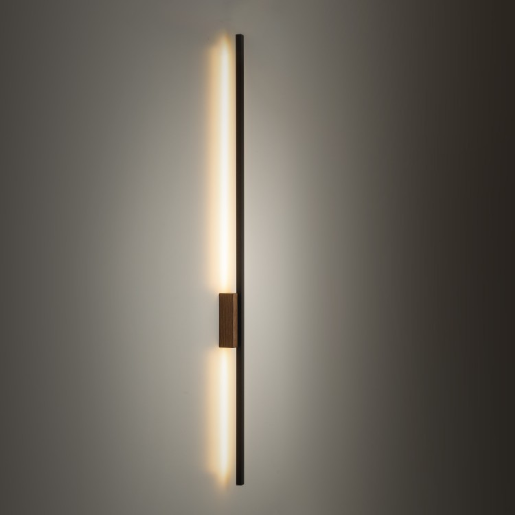 FLASH WOOD ORZECH Kinkiet 1 LED L 6431 TK Lighting Orzech, Czarny