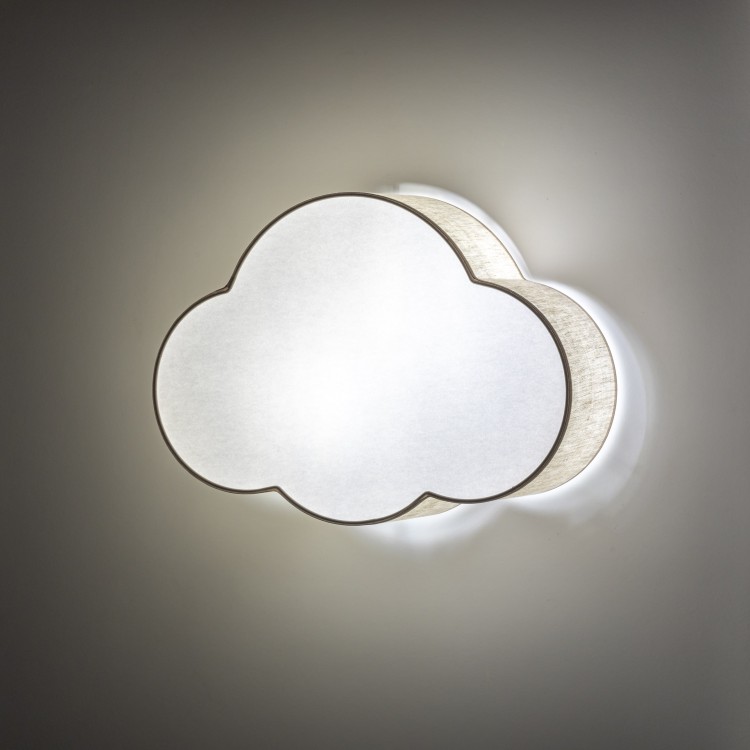 CLOUD LINEN Lampa sufitowa 2 10006 TK Lighting Biały Biały, Len