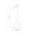 CONO WHITE Lampa wisząca 1 L 10009 TK Lighting Biały Biały