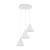 CONO WHITE Lampa wisząca 3 Koło 10012 TK Lighting Biały Biały