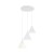 CONO WHITE Lampa wisząca 3 Koło 10012 TK Lighting Biały Biały