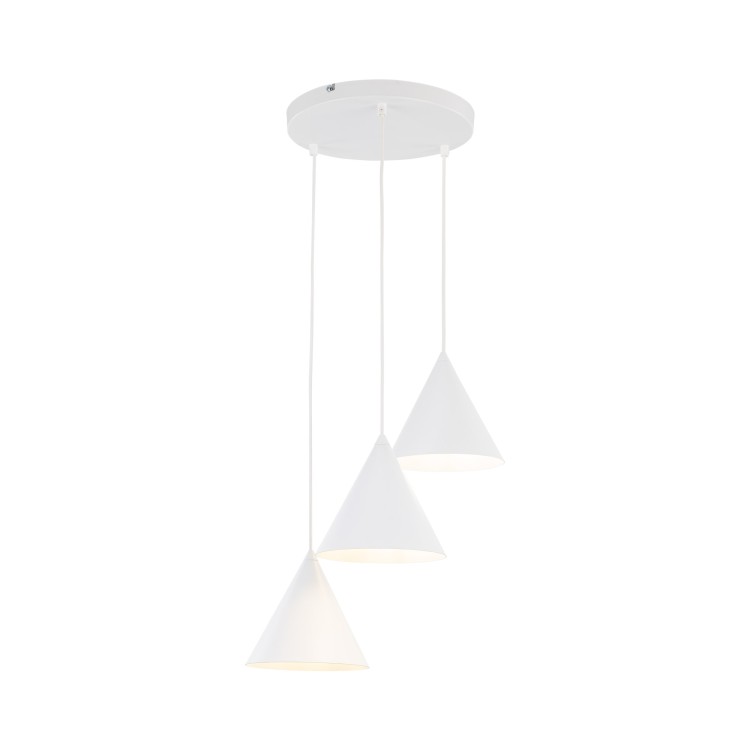 CONO WHITE Lampa wisząca 3 Koło 10012 TK Lighting Biały Biały
