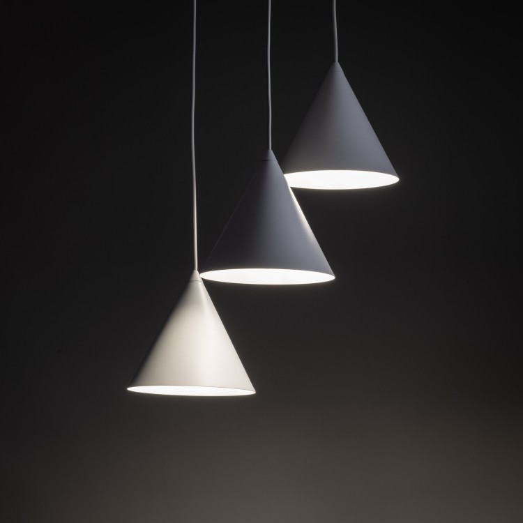 CONO WHITE Lampa wisząca 3 Koło 10012 TK Lighting Biały Biały
