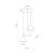 CONO WHITE Lampa wisząca 3 Koło 10012 TK Lighting Biały Biały