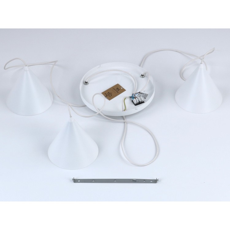 CONO WHITE Lampa wisząca 3 Koło 10012 TK Lighting Biały Biały