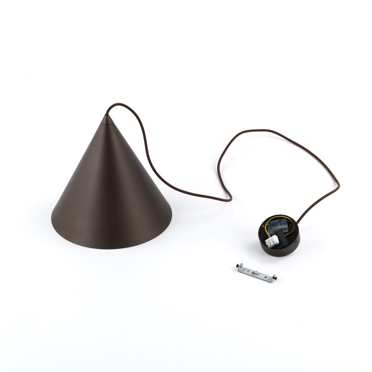 CONO BROWN Lampa wisząca 1 M 10037 TK Lighting Brązowy Brązowy