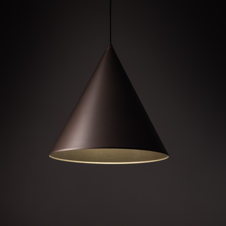 CONO BROWN Lampa wisząca 1 L 10038 TK Lighting Brązowy Brązowy