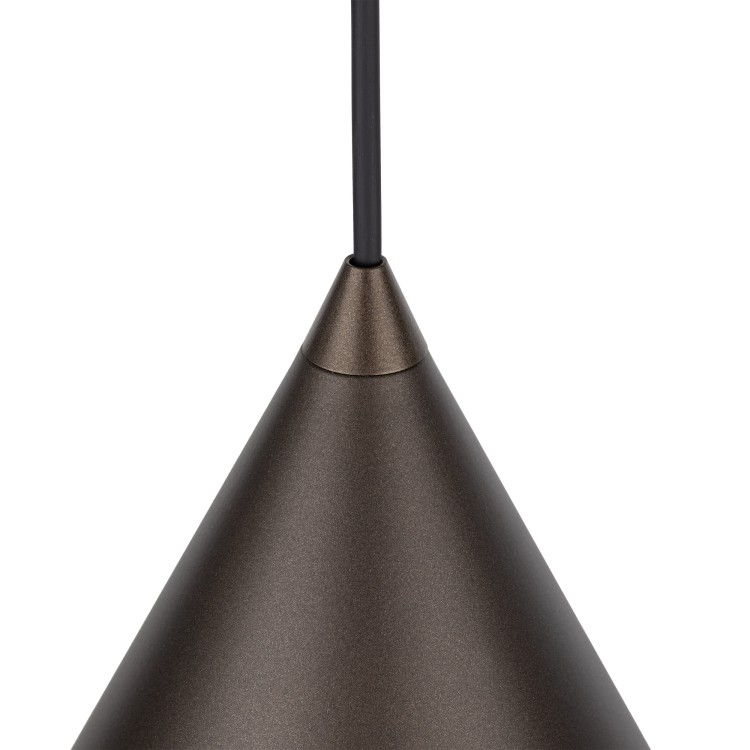 CONO BROWN Lampa wisząca 1 L 10038 TK Lighting Brązowy Brązowy