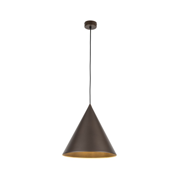 CONO BROWN Lampa wisząca 1 L 10038 TK Lighting Brązowy Brązowy