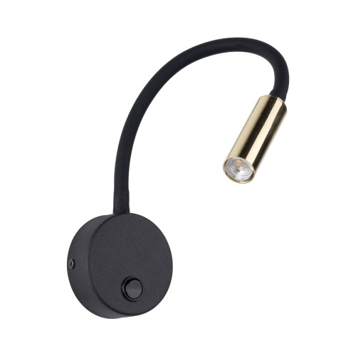 LAGOS BLACK GOLD Kinkiet 1 10039 TK Lighting Złoty, Czarny