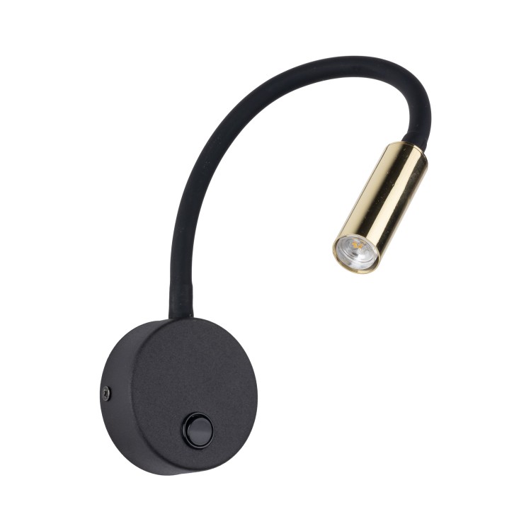 LAGOS BLACK GOLD Kinkiet 1 10039 TK Lighting Złoty, Czarny