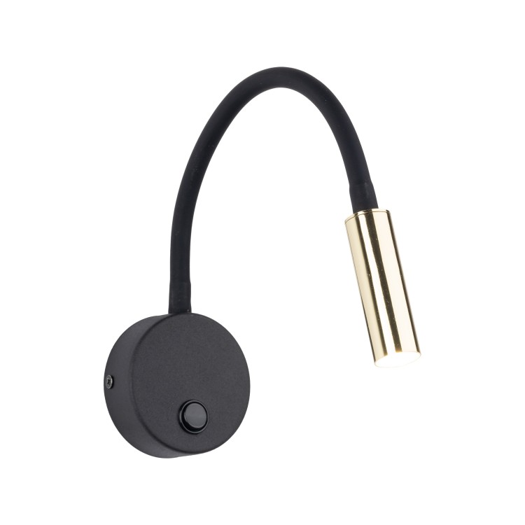LAGOS BLACK GOLD Kinkiet 1 10039 TK Lighting Złoty, Czarny