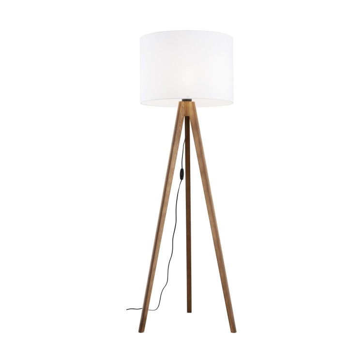 GRAND ORZECH Lampa podłogowa 16003 TK Lighting Orzech Biały