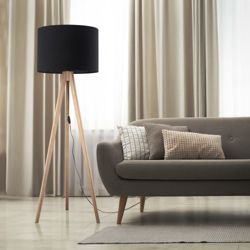 GRAND SOSNA Lampa podłogowa 16008 TK Lighting Sosna Czarny