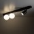 VOX Lampa sufitowa 3 10001 TK Lighting Czarny Biały