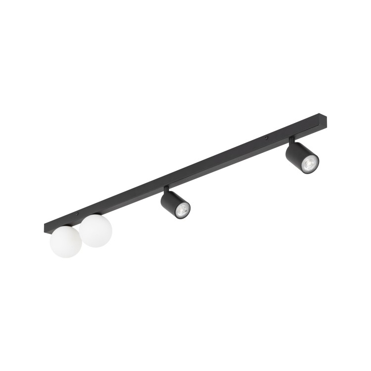 VOX Lampa sufitowa 4 10002 TK Lighting Czarny Biały