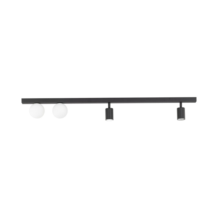 VOX Lampa sufitowa 4 10002 TK Lighting Czarny Biały