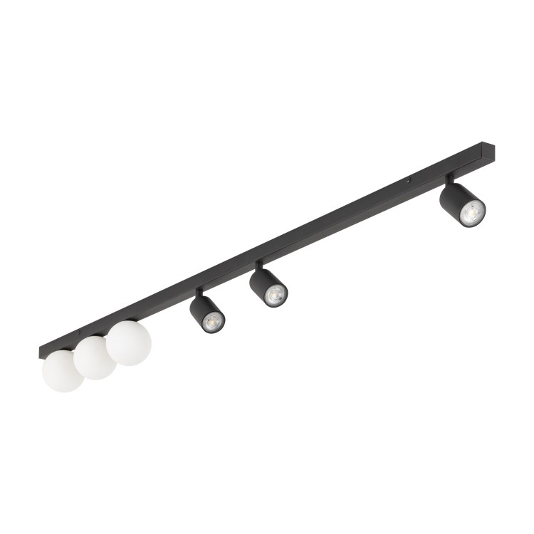VOX Lampa sufitowa 6 10003 TK Lighting Czarny Biały
