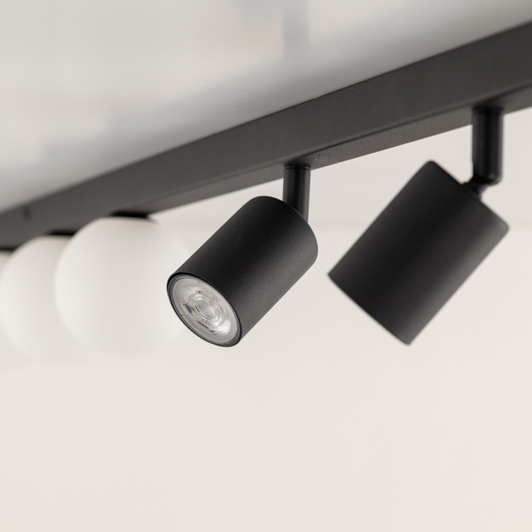 VOX Lampa sufitowa 6 10003 TK Lighting Czarny Biały