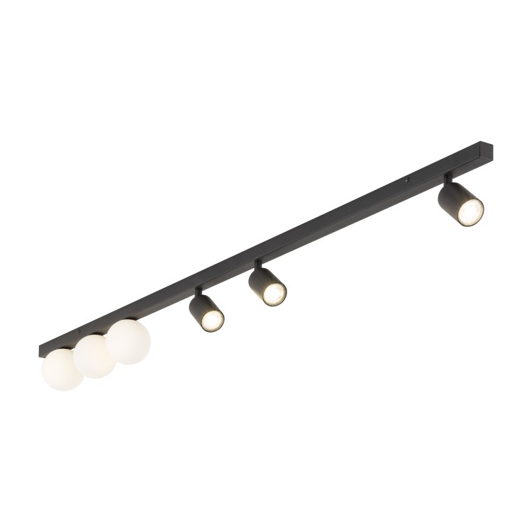 VOX Lampa sufitowa 6 10003 TK Lighting Czarny Biały