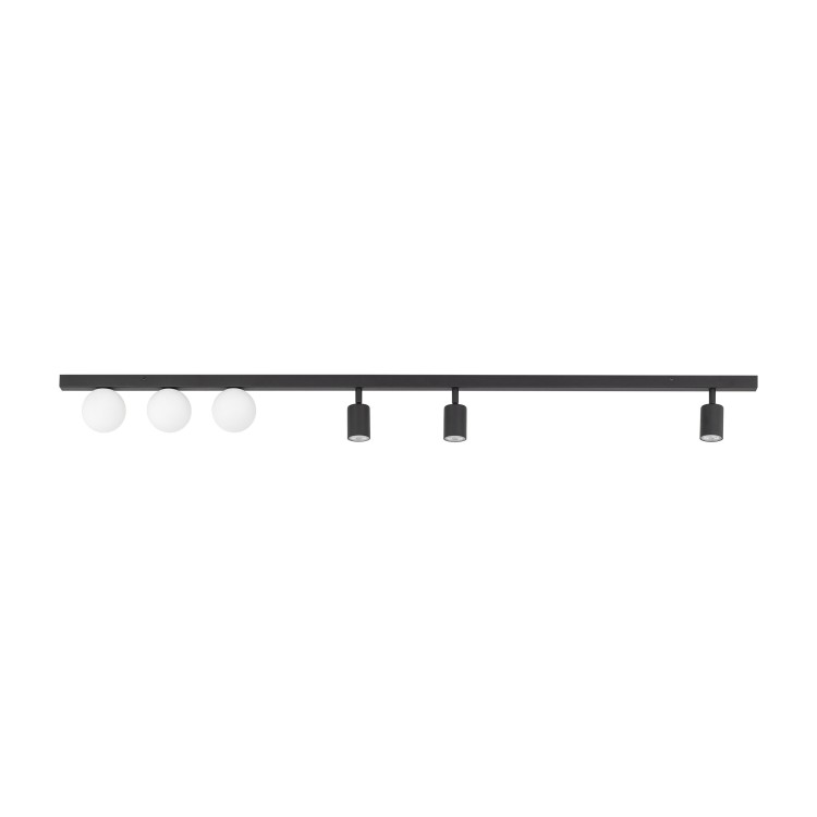 VOX Lampa sufitowa 6 10003 TK Lighting Czarny Biały