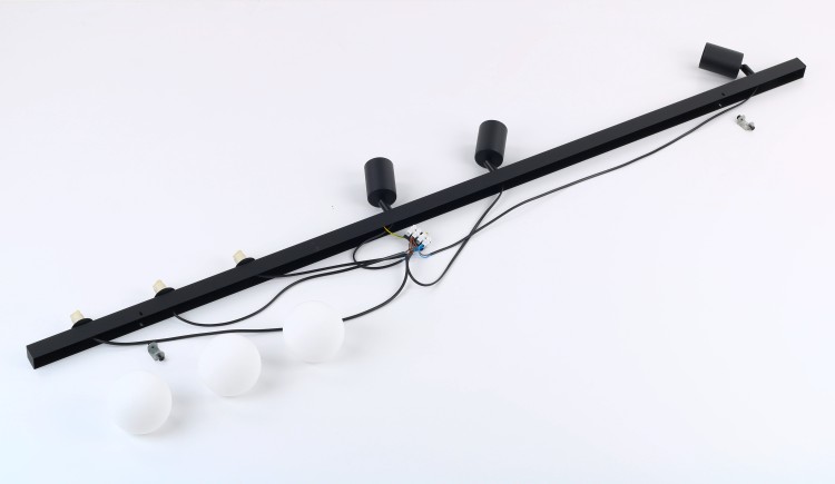 VOX Lampa sufitowa 6 10003 TK Lighting Czarny Biały