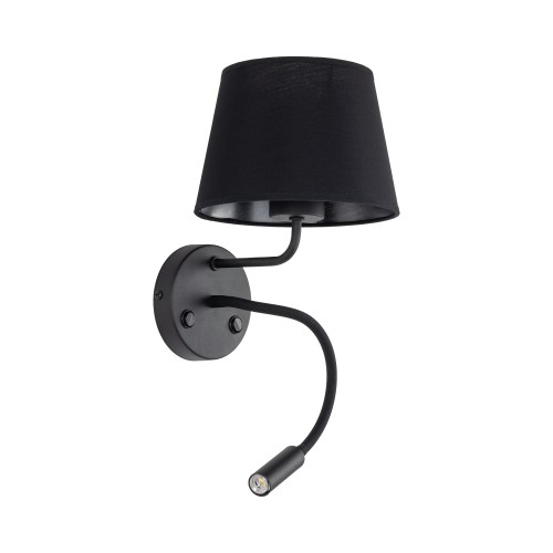 MAJA BLACK Kinkiet 2 E27 + G9 10081 TK Lighting Czarny Czarny