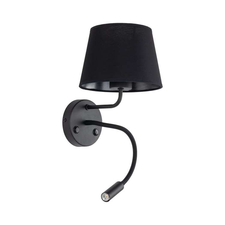 MAJA BLACK Kinkiet 2 E27 + G9 10081 TK Lighting Czarny Czarny