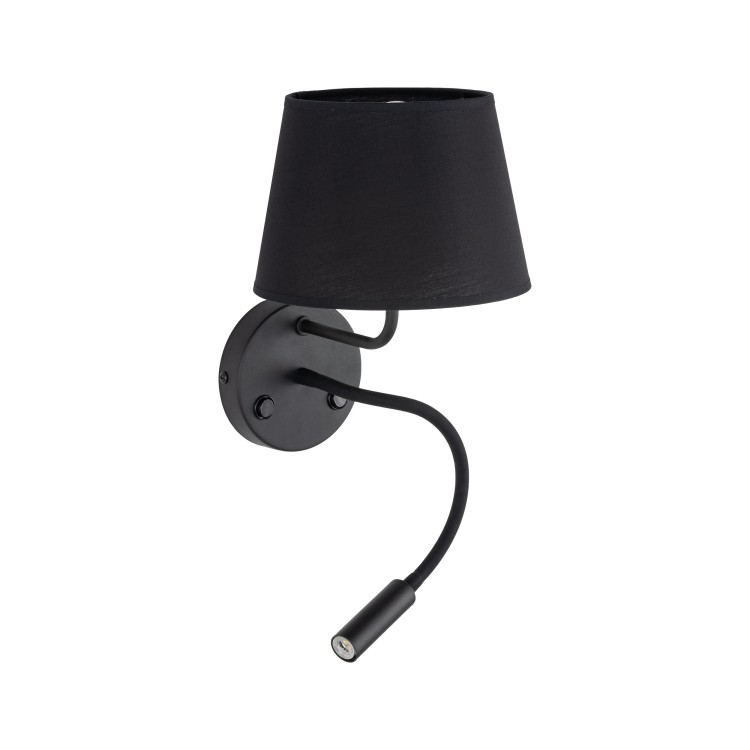 MAJA BLACK Kinkiet 2 E27 + G9 10081 TK Lighting Czarny Czarny