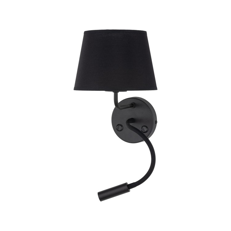 MAJA BLACK Kinkiet 2 E27 + G9 10081 TK Lighting Czarny Czarny