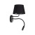 MAJA BLACK Kinkiet 2 E27 + G9 10081 TK Lighting Czarny Czarny