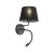 MAJA BLACK Kinkiet 2 E27 + G9 10081 TK Lighting Czarny Czarny